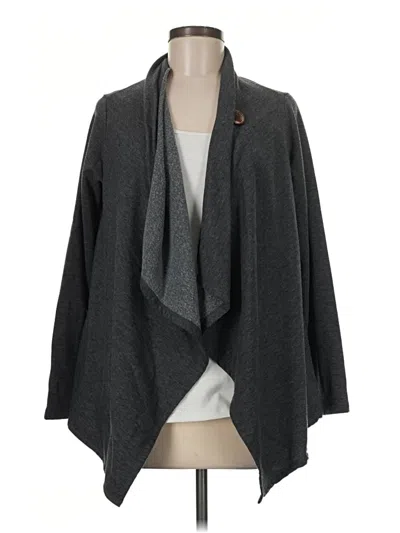 Pre-owned Bobeau Cardigan Sweater In Gray