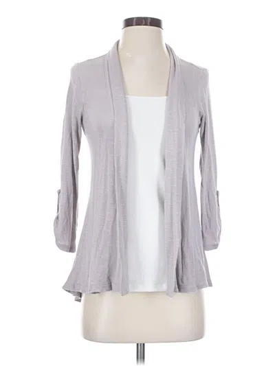 Pre-owned Bobeau Cardigan Sweater In Gray