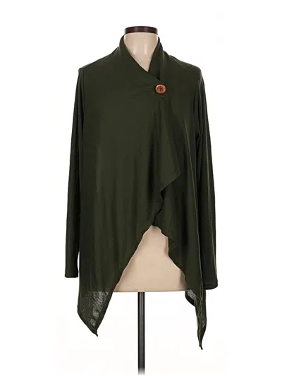 Pre-owned Bobeau Cardigan Sweater In Green