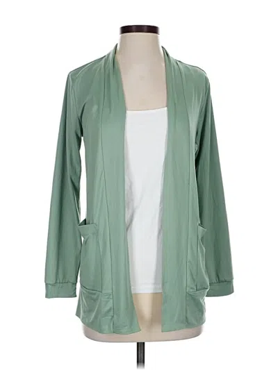 Pre-owned Bobeau Cardigan Sweater In Green