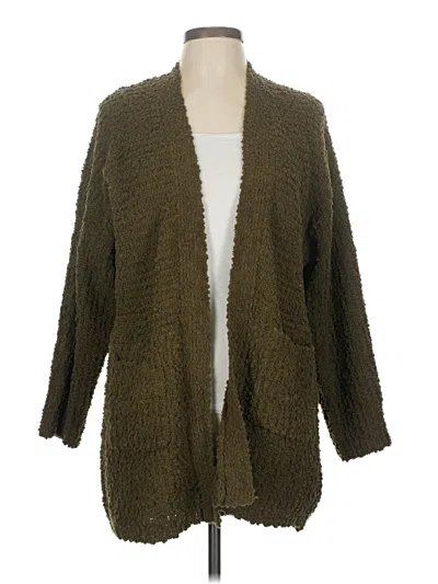 Pre-owned Bobeau Cardigan Sweater In Green