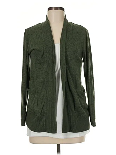 Pre-owned Bobeau Cardigan Sweater In Green