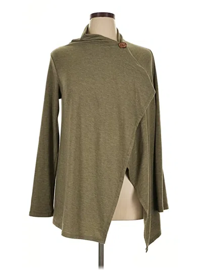 Pre-owned Bobeau Cardigan Sweater In Green