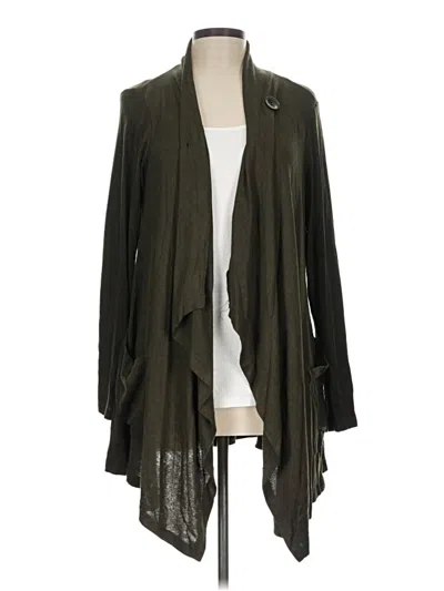 Pre-owned Bobeau Cardigan Sweater In Green