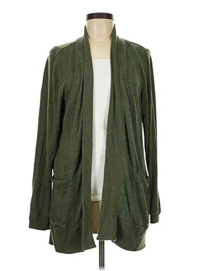 Pre-owned Bobeau Cardigan Sweater In Green