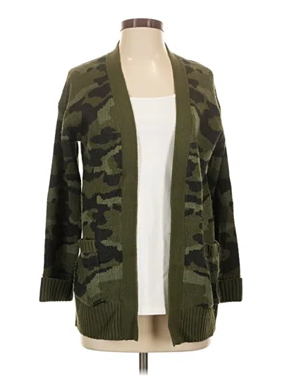 Pre-owned Bobeau Cardigan Sweater In Green