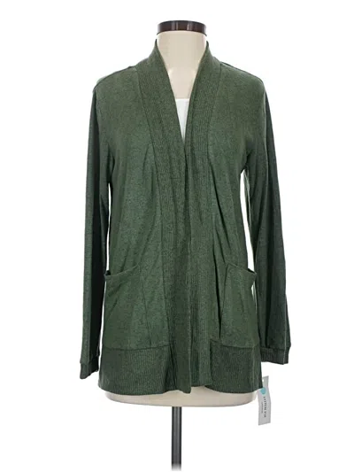 Bobeau Cardigan Sweater In Green