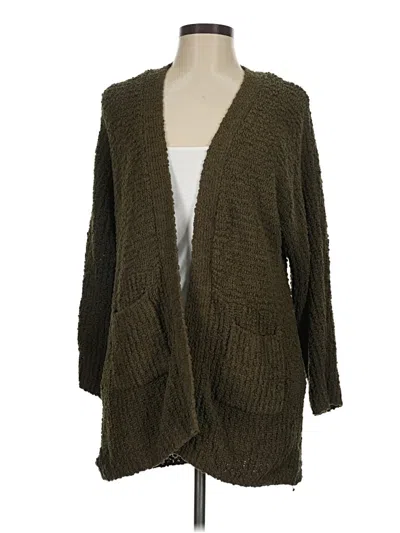 Pre-owned Bobeau Cardigan Sweater In Green