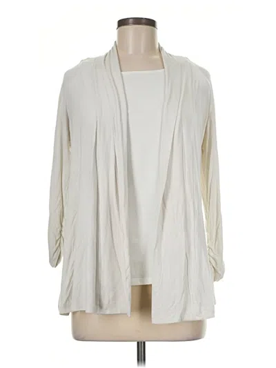 Pre-owned Bobeau Cardigan Sweater In Ivory
