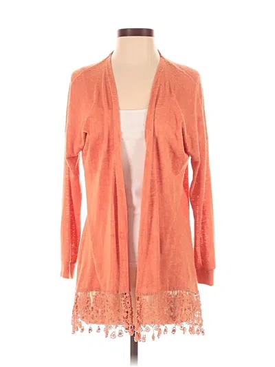 Pre-owned Bobeau Cardigan Sweater In Orange