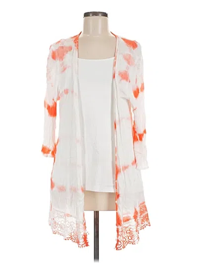 Pre-owned Bobeau Cardigan Sweater In Orange