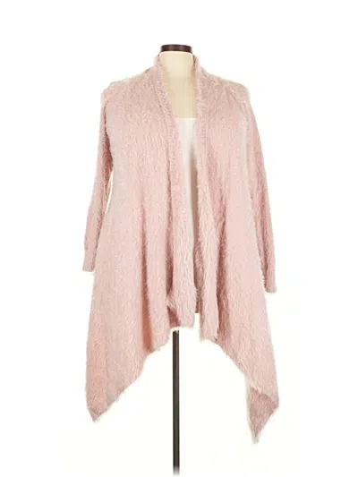 Bobeau Cardigan Sweater In Pink