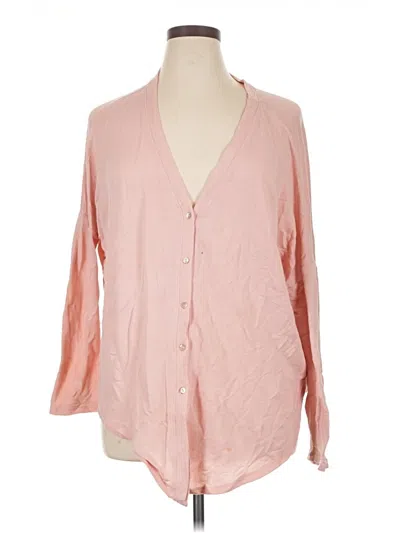 Pre-owned Bobeau Cardigan Sweater In Pink