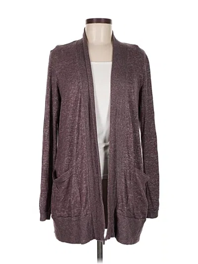 Pre-owned Bobeau Cardigan Sweater In Purple