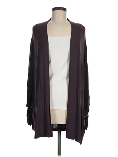 Pre-owned Bobeau Cardigan Sweater In Purple