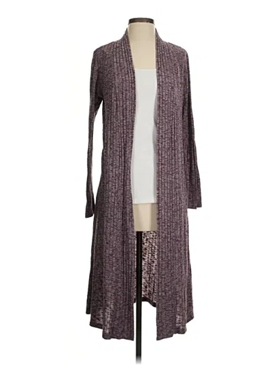 Pre-owned Bobeau Cardigan Sweater In Purple