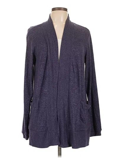 Pre-owned Bobeau Cardigan Sweater In Purple