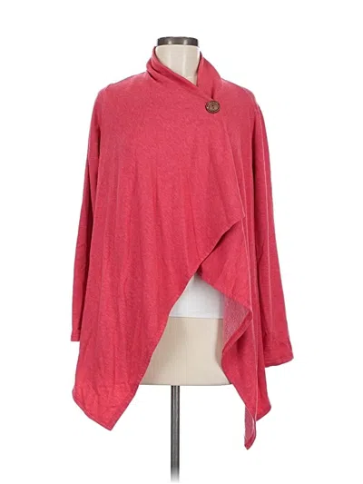 Pre-owned Bobeau Cardigan Sweater In Red