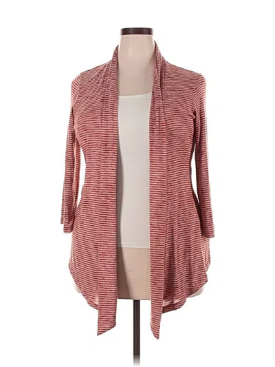 Pre-owned Bobeau Cardigan Sweater In Red