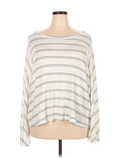 Pre-owned Bobeau Cardigan Sweater In Silver