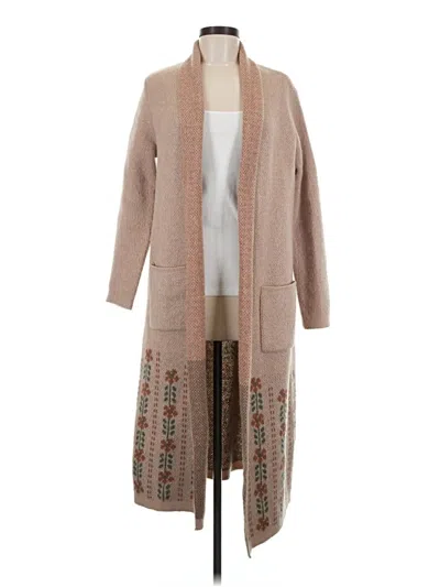 Pre-owned Bobeau Cardigan Sweater In Tan