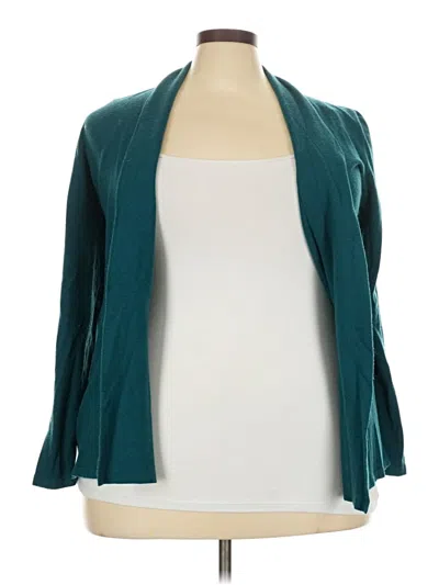 Pre-owned Bobeau Cardigan Sweater In Teal