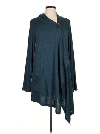 Pre-owned Bobeau Cardigan Sweater In Teal