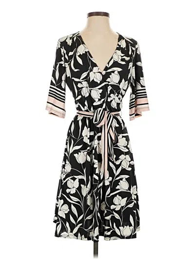 Pre-owned Bobeau Casual Dress In Black