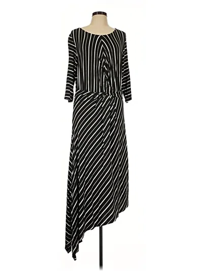 Pre-owned Bobeau Casual Dress In Black