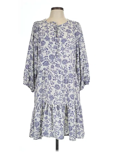 Pre-owned Bobeau Casual Dress In Blue