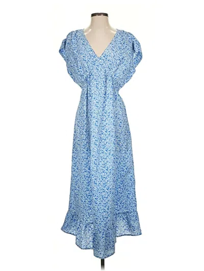 Pre-owned Bobeau Casual Dress In Blue