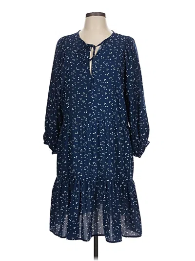 Pre-owned Bobeau Casual Dress In Blue