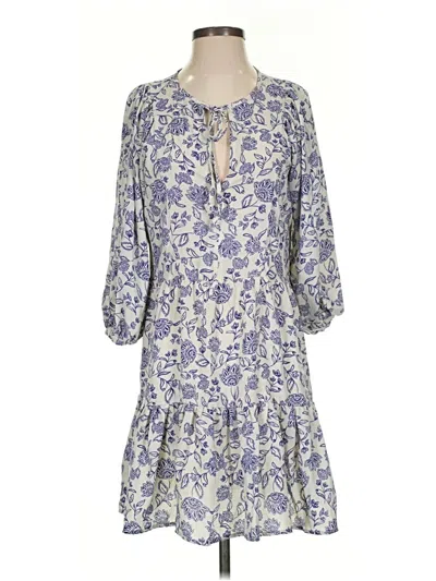 Pre-owned Bobeau Casual Dress In Blue