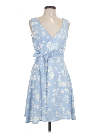 Pre-owned Bobeau Casual Dress In Blue
