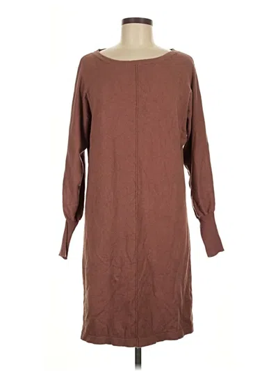 Pre-owned Bobeau Casual Dress In Brown