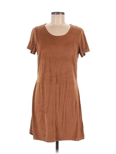 Pre-owned Bobeau Casual Dress In Brown