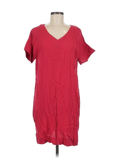 Pre-owned Bobeau Casual Dress In Burgundy
