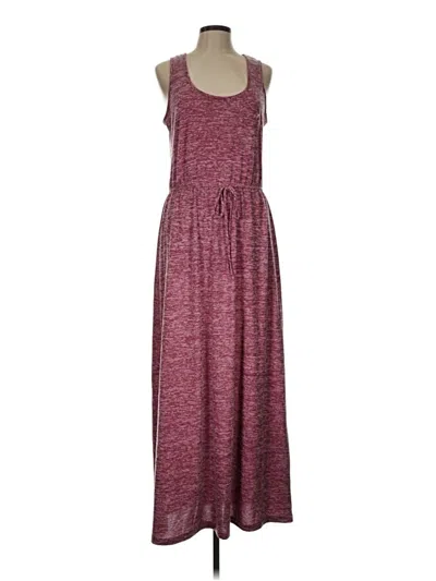 Pre-owned Bobeau Casual Dress In Burgundy