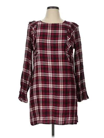 Pre-owned Bobeau Casual Dress In Burgundy
