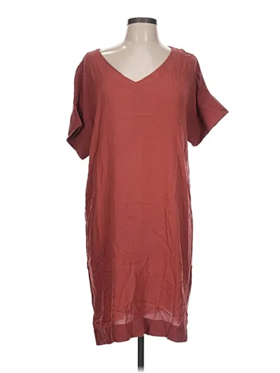 Pre-owned Bobeau Casual Dress In Burgundy