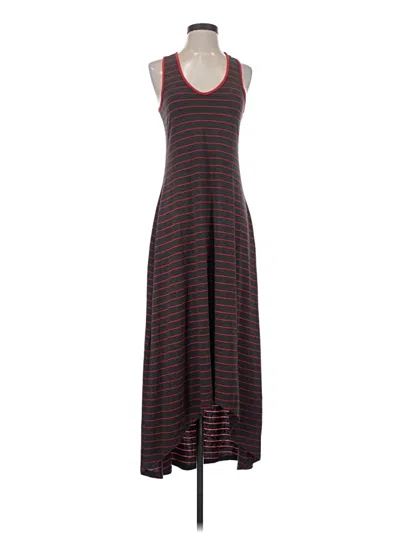 Pre-owned Bobeau Casual Dress In Burgundy