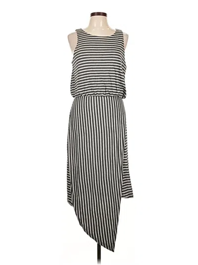 Pre-owned Bobeau Casual Dress In Gray