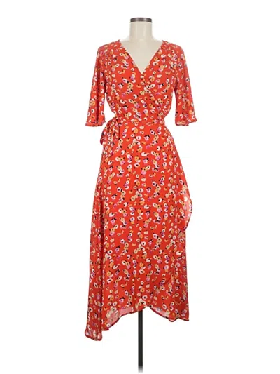 Pre-owned Bobeau Casual Dress In Orange