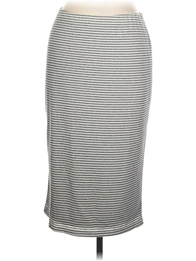 Pre-owned Bobeau Casual Skirt In Gray