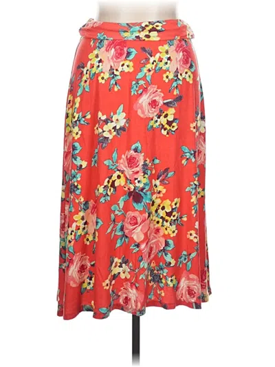 Pre-owned Bobeau Casual Skirt In Red
