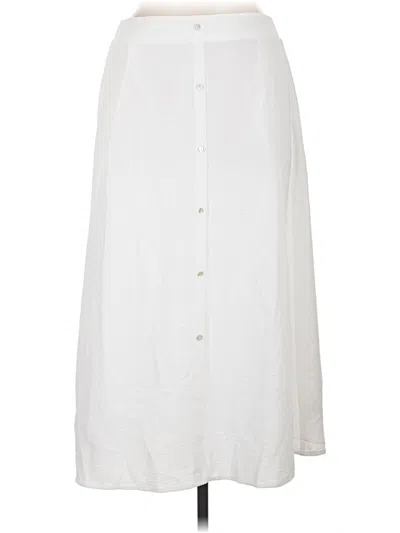 Pre-owned Bobeau Casual Skirt In White