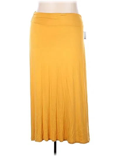 Bobeau Casual Skirt In Yellow
