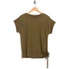 Bobeau Caty Shirred Side T-shirt