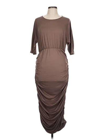 Pre-owned Bobeau Cocktail Dress In Brown