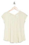 Bobeau Crossback T-shirt In Yellow